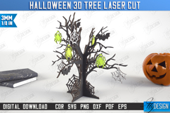 Halloween 3D Tree Laser Cut | Seasonal Home Décor Idea | CNC Product Image 1
