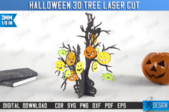 Halloween 3D Tree Laser Cut | Seasonal Home Décor Idea | CNC Product Image 1