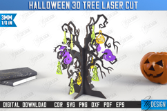 Halloween 3D Tree Laser Cut | Seasonal Home Décor Idea | CNC Product Image 1