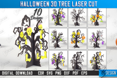 3D Halloween Tree Laser Cut Bundle, Spooky Tree Shelf Sitter Product Image 1