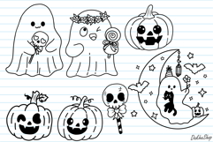 Halloween Svg, Ghost Svg, Witch hat Svg, Cute Ghost Svg Product Image 2