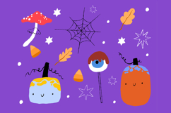Cute Halloween Ghost Clipart - Kawaii Spooky Digital PNG Product Image 3