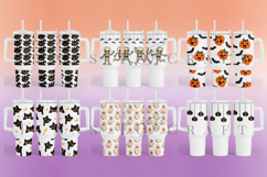 halloween 40oz quencher tumbler sublimation wrap uv dtf wrap SVG high resolution transparent background