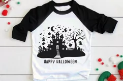 Halloween Scene Svg, Happy Halloween Svg For Kids. Product Image 3
