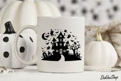 Halloween SVG Halloween Scene SVG Funny Halloween Ghost SVG Product Image 12