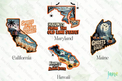 Halloween 50 US States Clipart Product Image 1