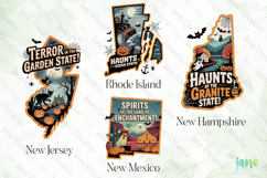 Halloween 50 US States Clipart Product Image 1
