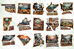 Halloween 50 US States PNG Bundle Product Image 8