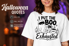 Adult humor Sarcastic quotes Halloween SVG Sleepy ghost Product Image 1