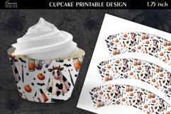 Printable Funny Halloween Cupcake Wrapper Product Image 1