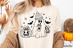 Ghost Svg, Halloween Ghost Svg, Spooky Season Svg. Product Image 5