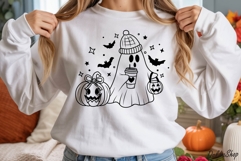 Ghost Svg, Halloween Ghost Svg, Spooky Season Svg. Product Image 6