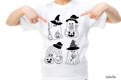 Halloween Svg, Ghost Svg, Witch hat Svg, Cute Ghost Svg Product Image 5