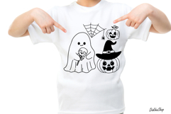 Halloween Svg, Ghost Svg, Witch hat Svg, Cute Ghost Svg Product Image 7