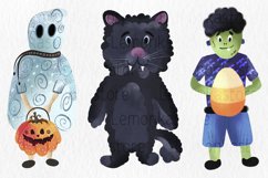 Halloween monsters clipart | Halloween trio png sublimation Product Image 1