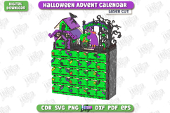 Halloween Advent Calendar Laser Cut, Halloween Countdown SVG Product Image 4
