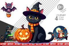 Halloween Animals Clipart Product Image 1