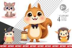 Halloween Animals Clipart Product Image 1