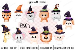Halloween Clipart, Animals Clipart, Halloween Animal Clipart Product Image 2