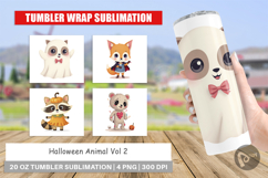 Tumbler Halloween Animals Product Image 1