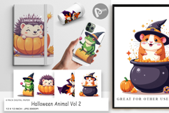 Digital Paper Halloween Animals Product Image 1