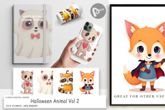Digital Paper Halloween Animals Product Image 1