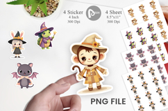 Halloween Animals Sticker Product Image 1