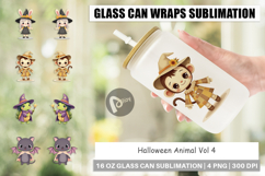 Glass Can Halloween Animals Product Image 1