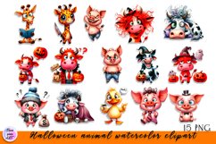 Funny animal, Sarcastic halloween Clipart Product Image 1