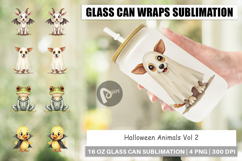 Glass Can Halloween Animals Product Image 1