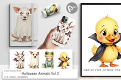 Digital Paper Halloween Animals Product Image 1