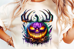 antler pumpkin halloween png, creepy pumpkin clipart, halloween antler sublimation, scary pumpkin illustration, halloween sublimation png, spooky pumpkin with antlers, halloween clipart for cricut, creepy halloween graphics, halloween pumpkin design, hall