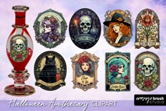 Halloween Apothecary Labels: Vintage Clipart Bundle 8 PNG