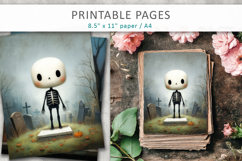 halloween printable pages, illustrations in an oil painting Product Image 3
