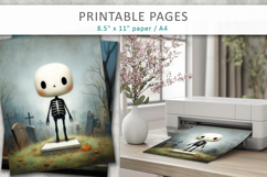 halloween printable pages, illustrations in an oil painting Product Image 4