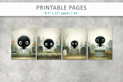 halloween printable pages, oil painting style Product Image 2