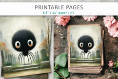 halloween printable pages, oil painting style Product Image 3
