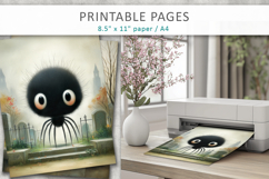 halloween printable pages, oil painting style Product Image 4