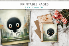 halloween printable pages, oil painting style Product Image 5