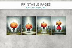 halloween printable pages, textured brush strokes Product Image 2
