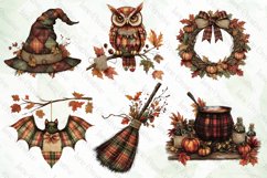 Halloween Autumn Plaid Sublimation Clipart Product Image 2