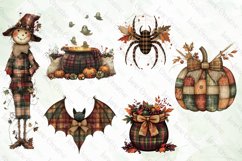 Halloween Autumn Plaid Sublimation Clipart Product Image 6