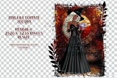 Halloween Autumn Witch PNG Graphic Blond Hair Design Product Image 2