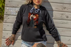 Halloween Autumn Witch PNG Graphic Blond Hair Design Product Image 4