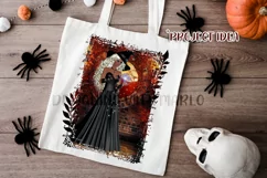 Halloween Autumn Witch PNG Graphic Blond Hair Design Product Image 5
