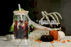 Halloween Autumn Witch PNG Graphic Blond Hair Design Product Image 3