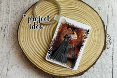 Halloween Autumn Witch PNG Graphic Red Hair Design Product Image 7