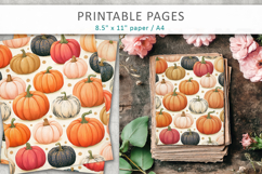 Halloween Junk Journal Backgrounds, Scrapbook Paper Product Image 3