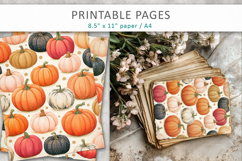 Halloween Junk Journal Backgrounds, Scrapbook Paper Product Image 5