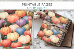 Halloween Junk Journal Backgrounds, halloween pumpkins Product Image 4